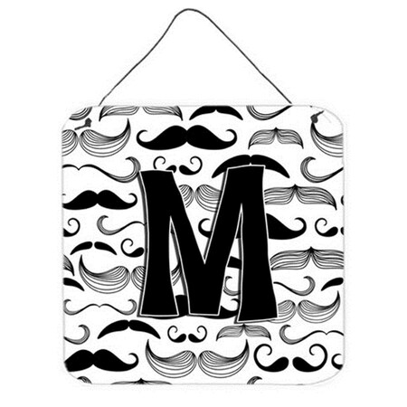 Carolines Treasures Letter M Moustache Initial Wall and Door Hanging Prints CJ2009-MDS66